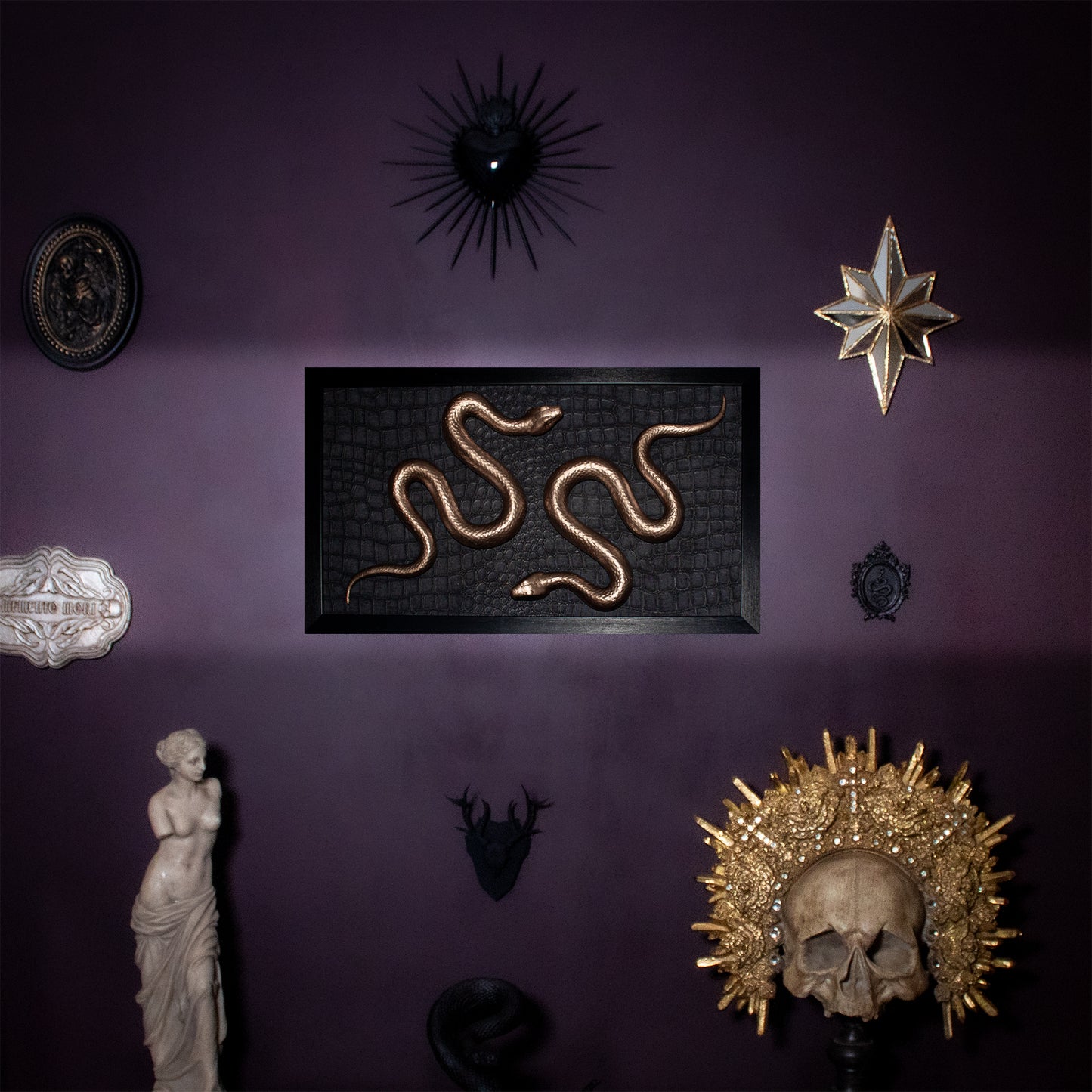 Paradise Lost Midnight Gold Wall Art